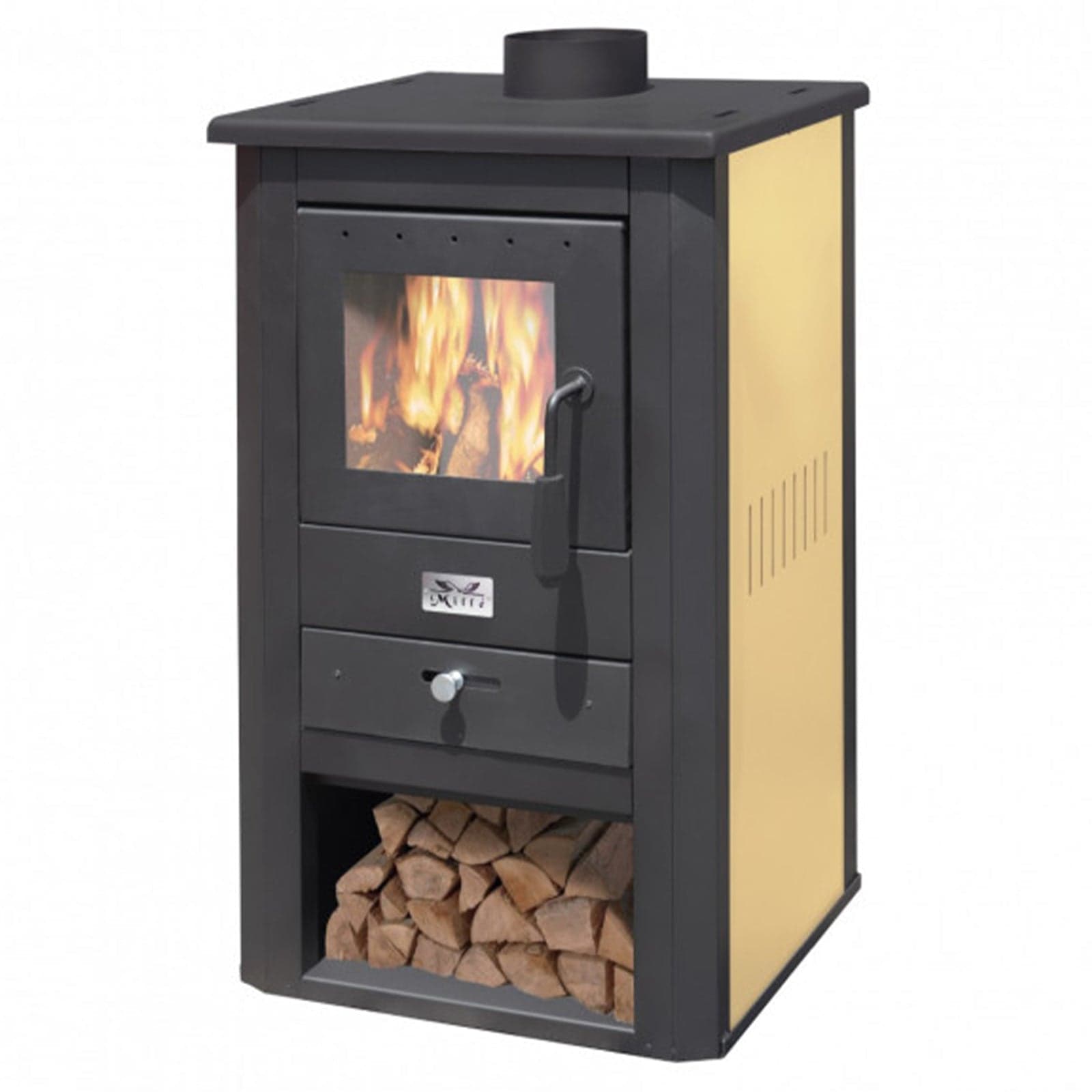 Stufa a legno "Pallade" da 13 kW da 51 x 45 x 94 cm - 2