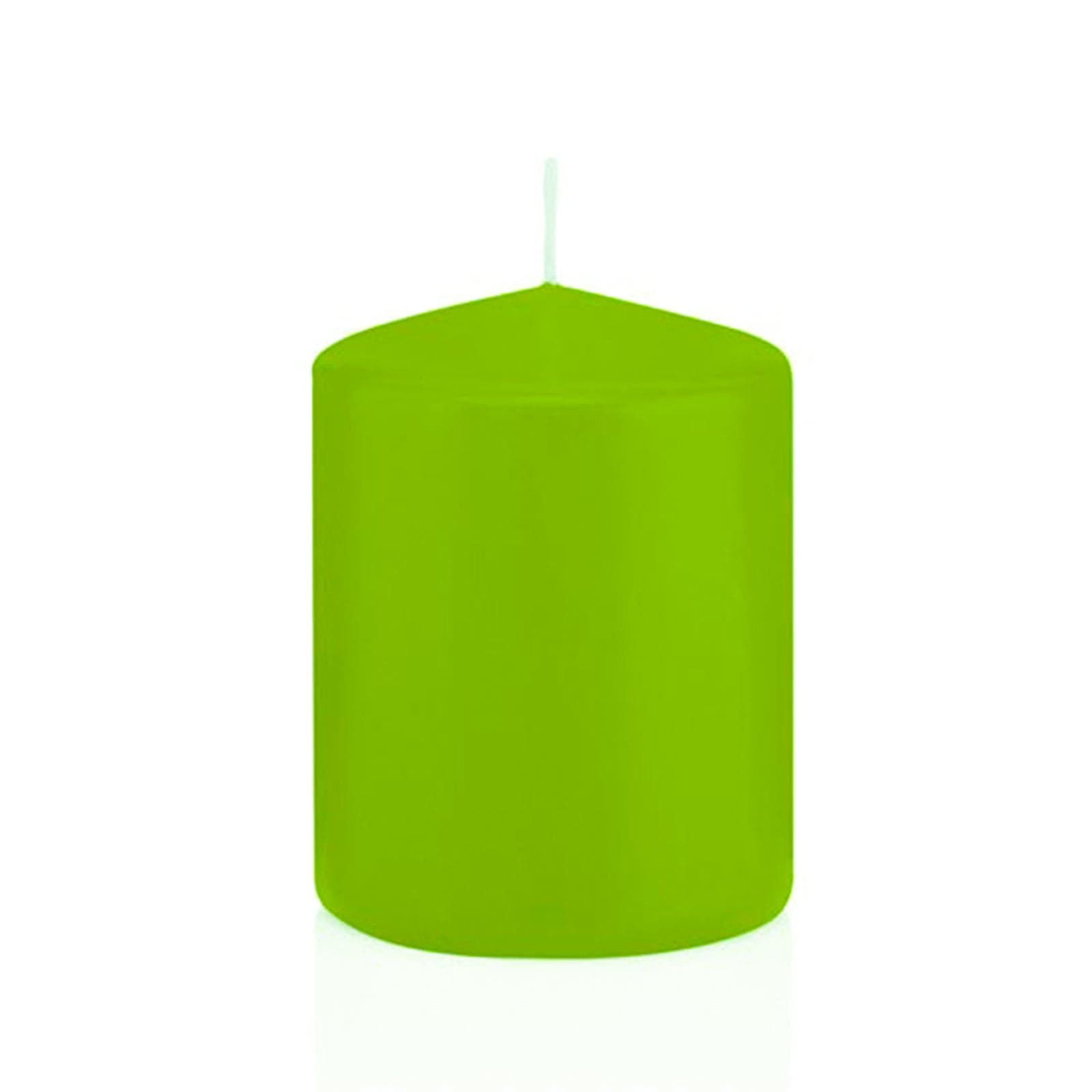Candela cilindrica a cera colorata decorazione natalizia h 7,5 cm - 2