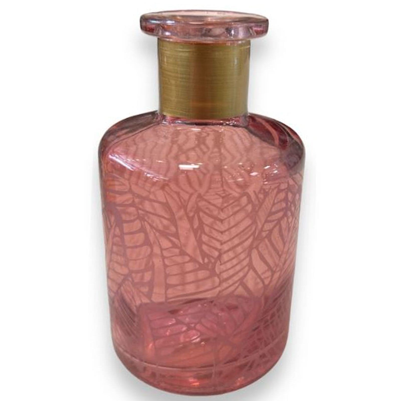 Diffusore per essenza bottiglia decorata, vaso portafiori 180 cl h 12 cm - 5