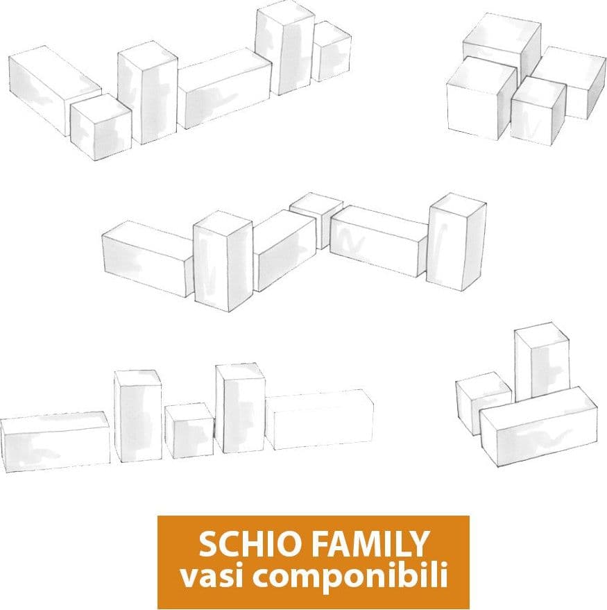 Vaso di design Moderno "Cassa Schio" Essential da giardino e balcone per fiori e piante - 8
