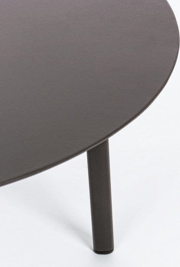 Tavolino rotondo "Cristobal" con struttura in alluminio, per esterno, da 80 cm - 3