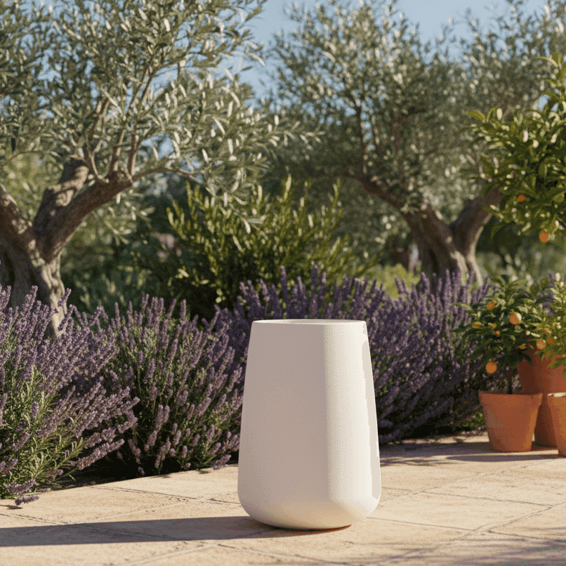 Vaso "Goccia Top" struttura in polietilene per esterno da giardino - 2