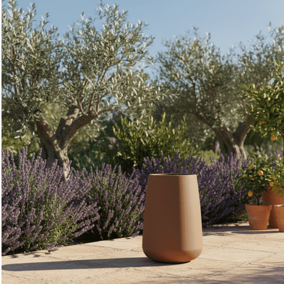 Vaso "Goccia Top" struttura in polietilene per esterno da giardino - 11