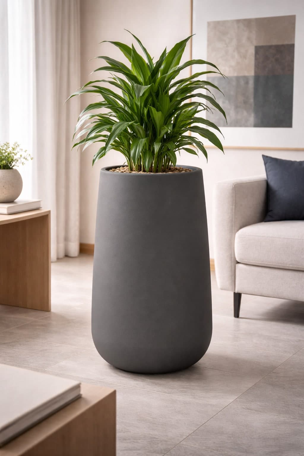 Vaso "Goccia Top" struttura in polietilene per esterno da giardino - 3