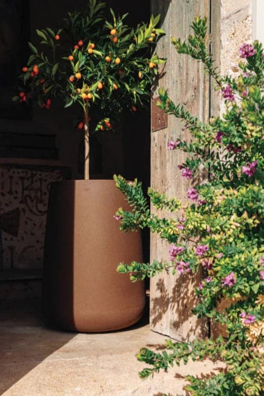 Vaso "Goccia Top" struttura in polietilene per esterno da giardino - 4