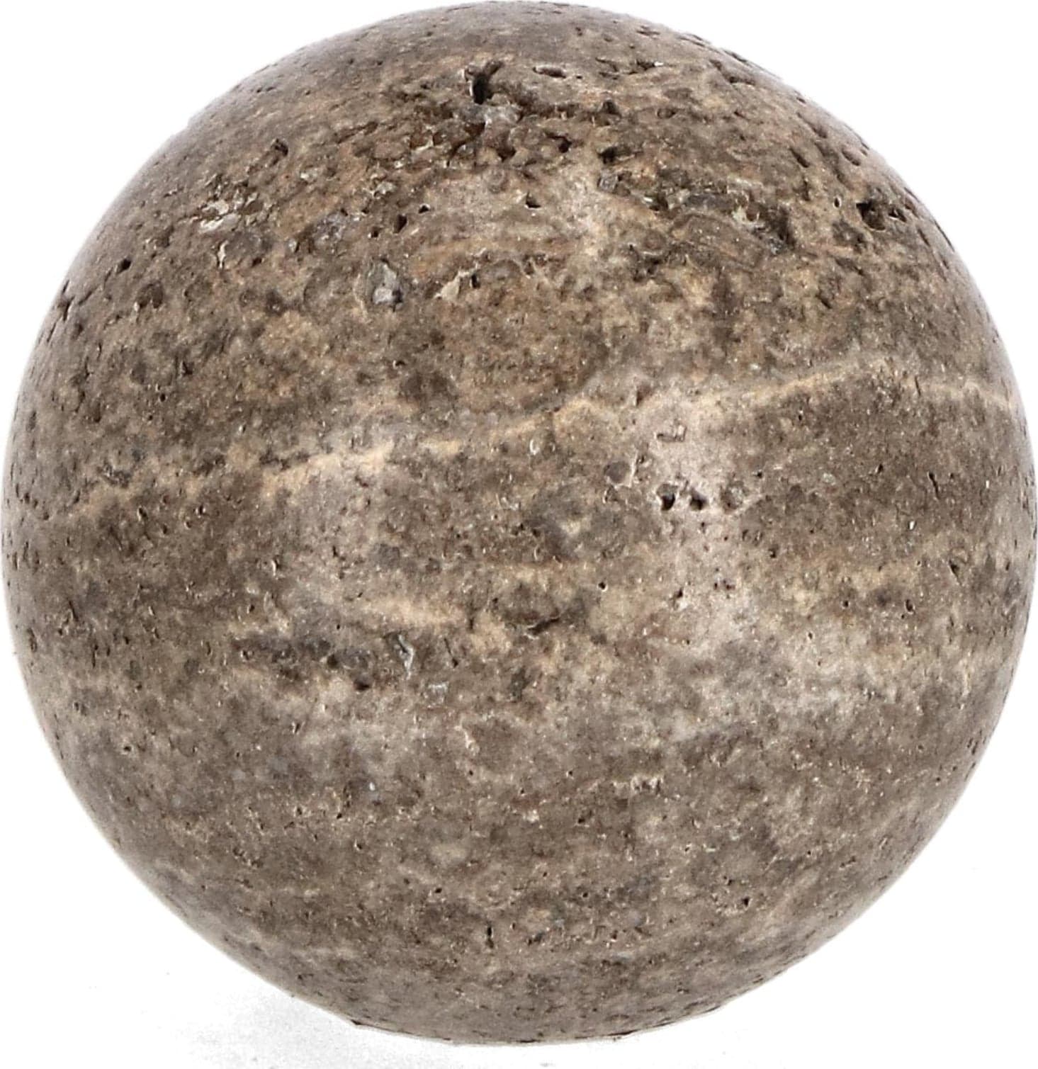 Decorazione tikar a sfera realizzato in marmo travertino - 1