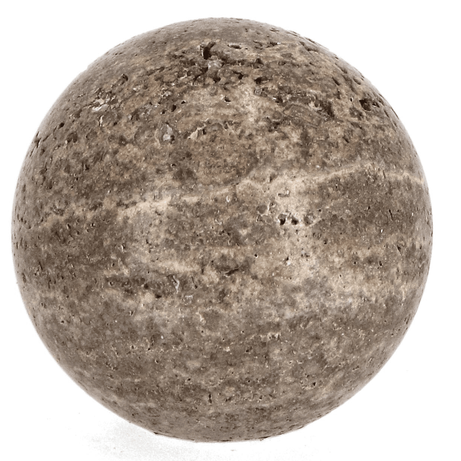 Decorazione tikar a sfera realizzato in marmo travertino - 3