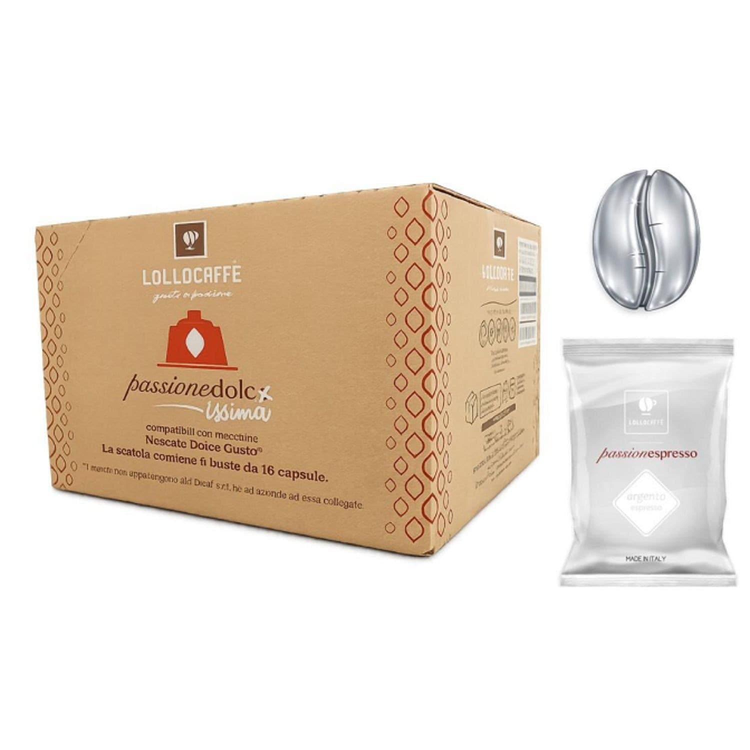 Lollo Caffe Capsule Dolce Gusto Argento 96pz - 1