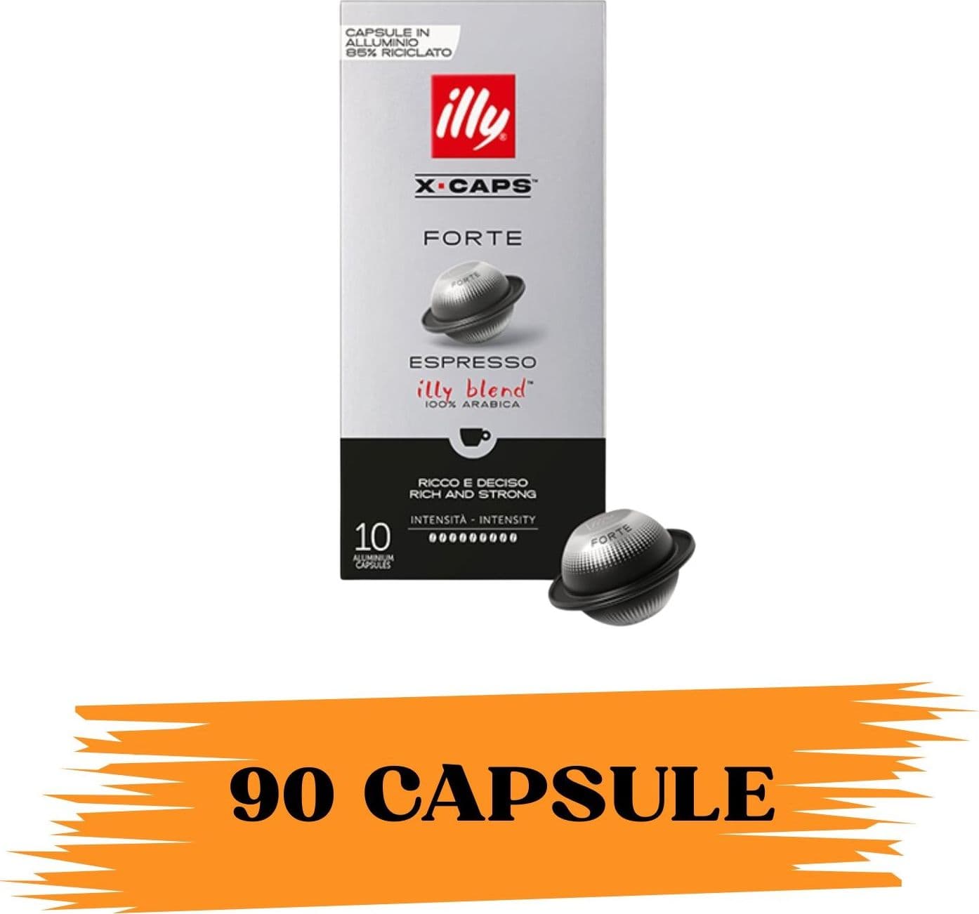 illy Caffe' Capsule X-Caps Forte 90pz