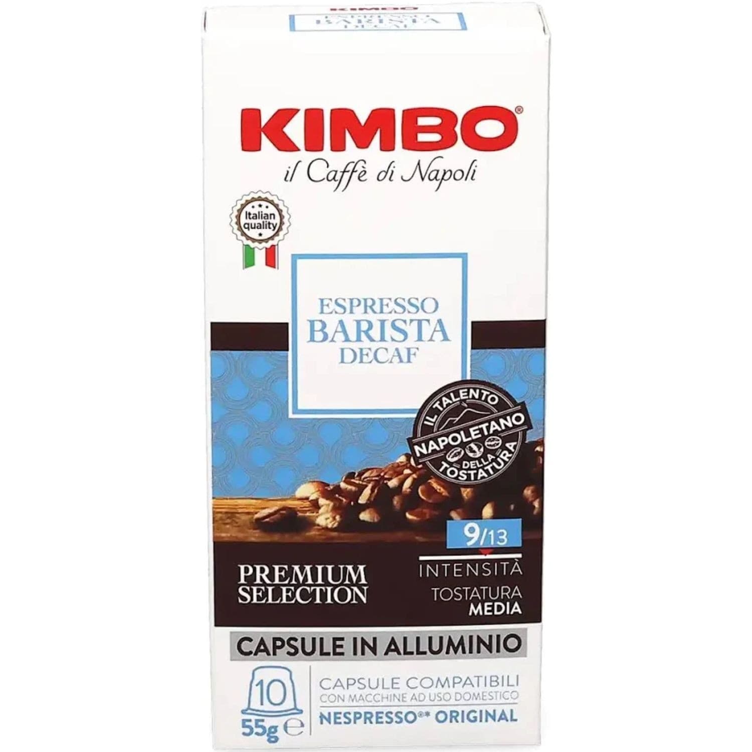 Kimbo Caffe Nespresso 10 Capsule Alluminio Barista DECAFFEINATO - 2
