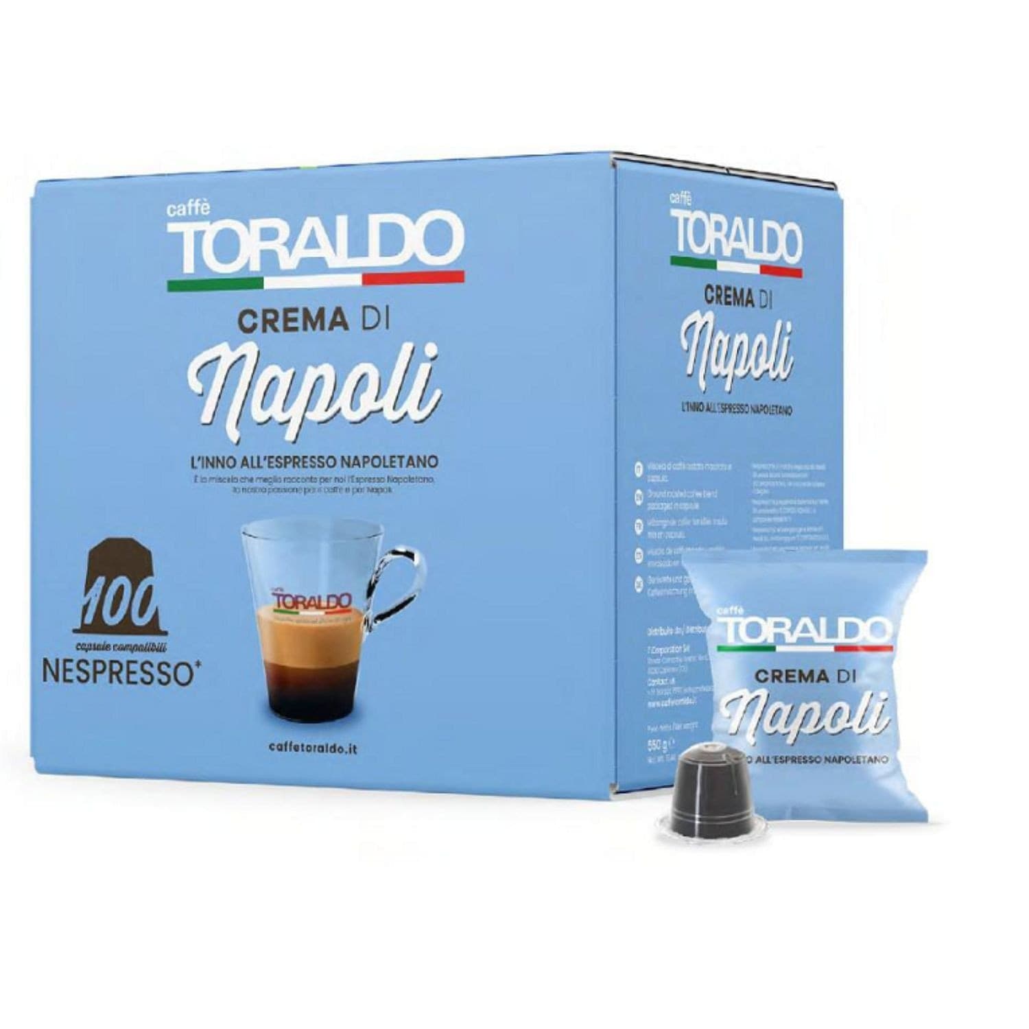 Toraldo Caffe Capsule Nespresso Crema di Napoli 100pz