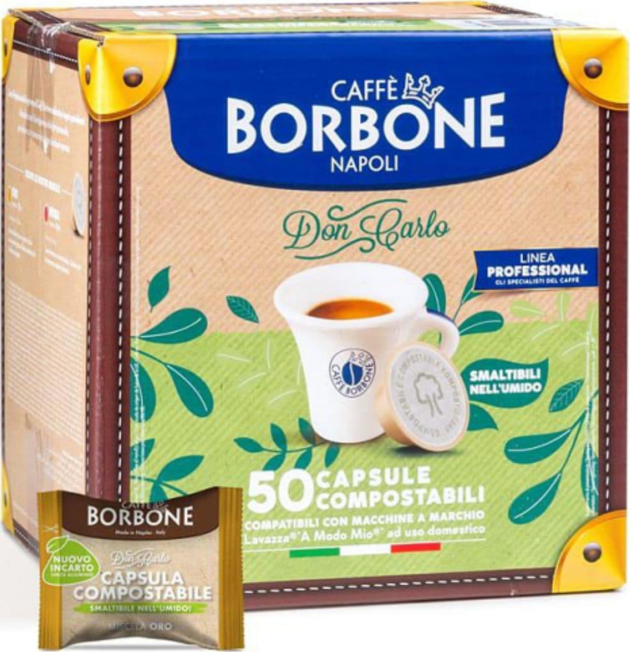 Borbone Caffe Capsule A Modo Mio Oro 50pz Compost. DC PRO - 1