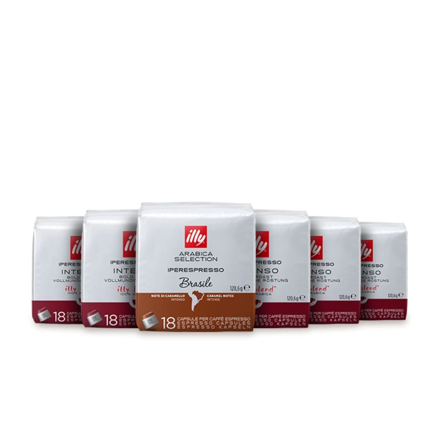 illy Caffe' Capsule Iperespresso Intenso+Brasile 108pz (90+18)