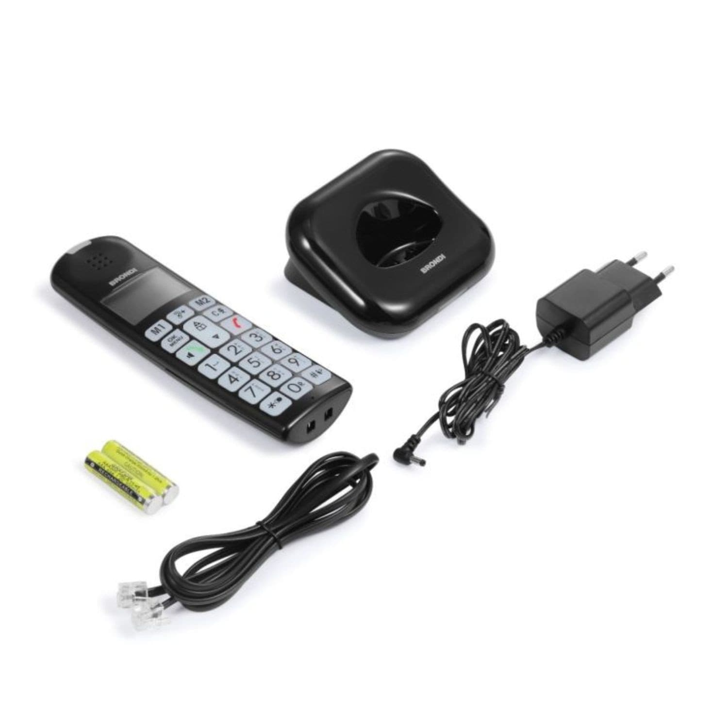 Telefono Cordless Brondi Bravo Moon Nero - 2
