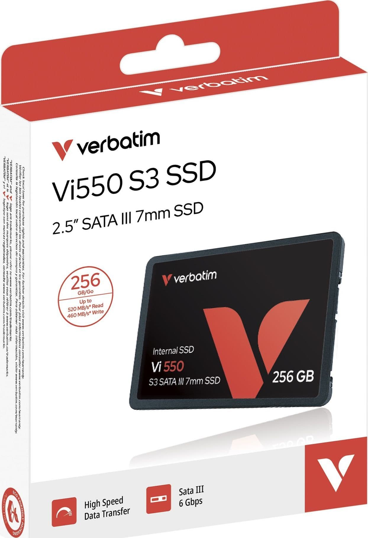 Verbatim SSD Int 2.5" SATA-III 256GB Vi550