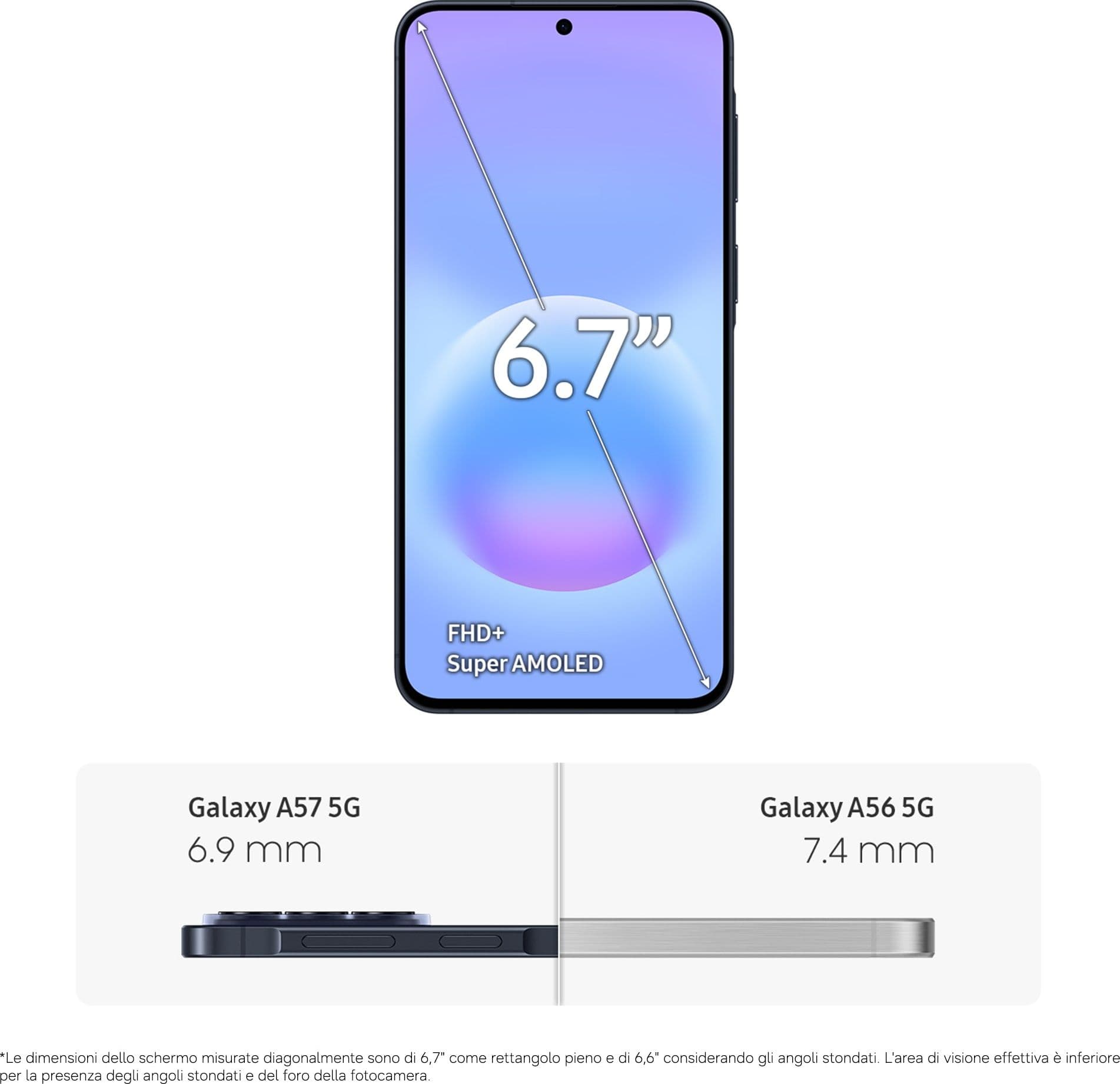 SMARTPHONE SAMSUNG A576 GALAXY A57 5G 8+256GB AWESOME NAVY - 5