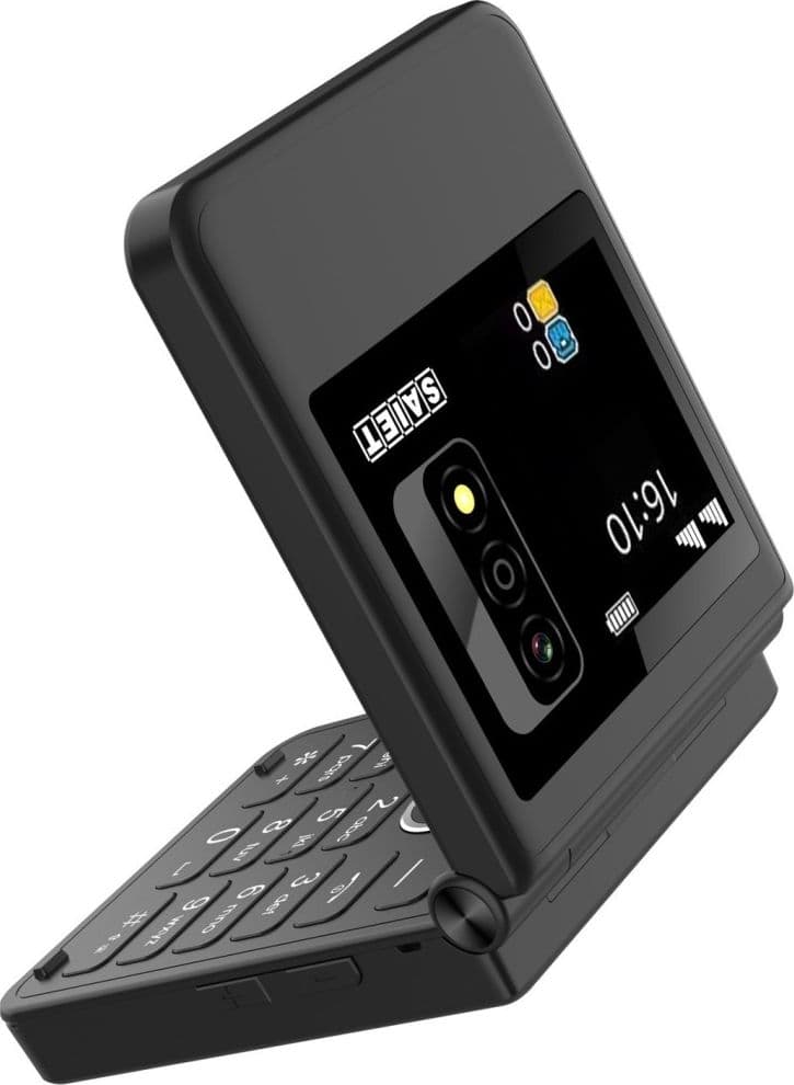 CELLULARE SAIET BE FLIP 4G NERO