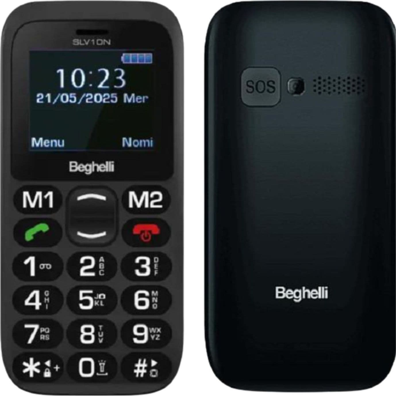 Beghelli Cellulare Anziani Black SLV10 - 2
