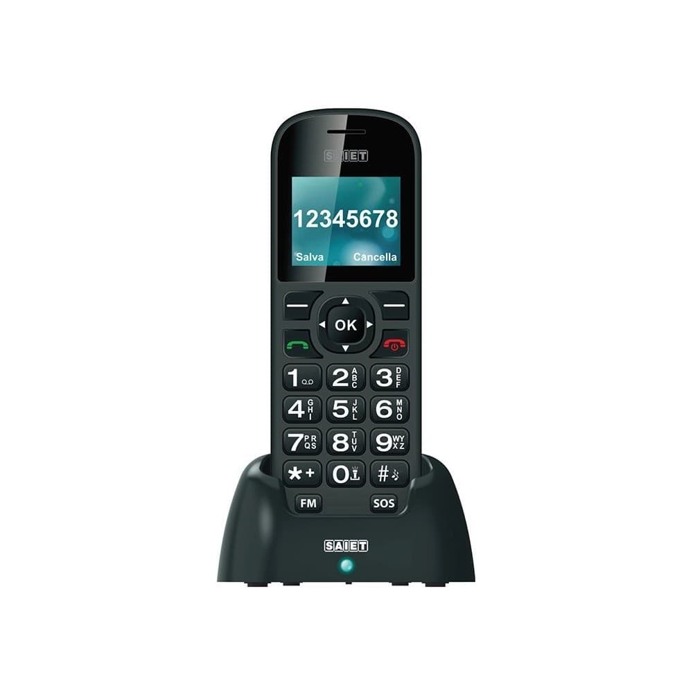 CELLULARE SAIET COMODO NERO