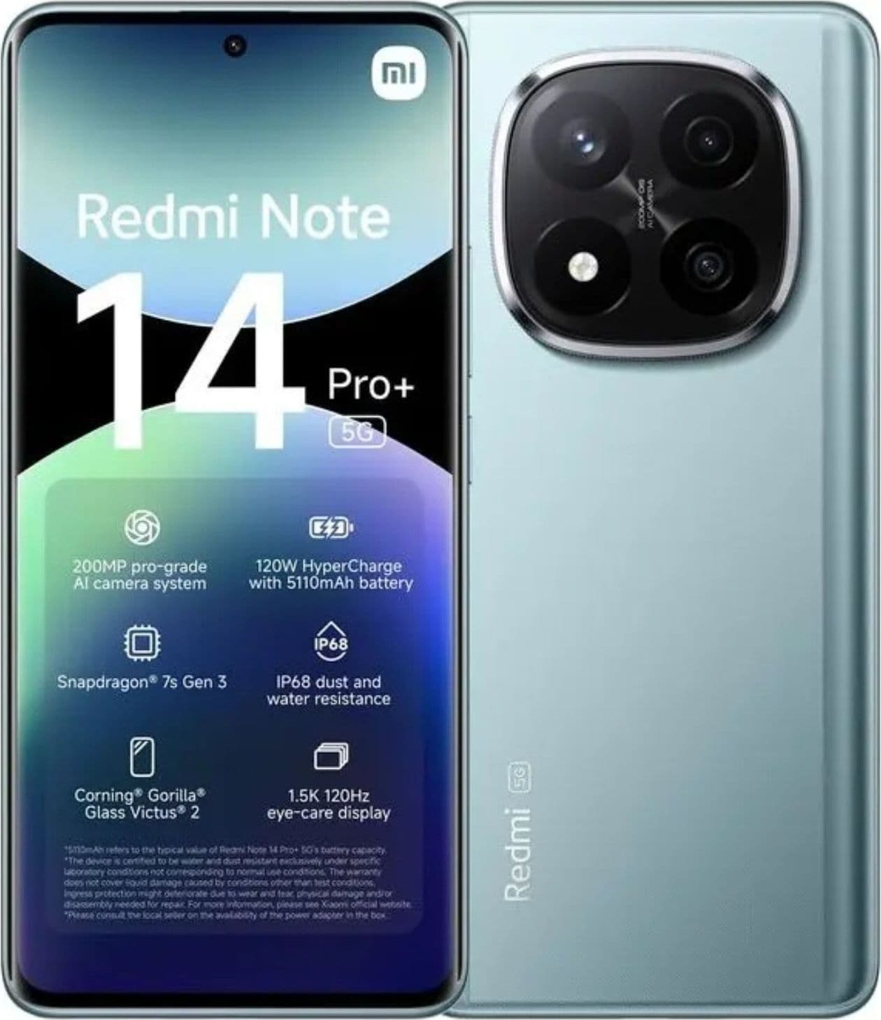 Xiaomi Redmi Note 14 Pro+ 12+512GB 6.67" 5G Frost Blue - 5