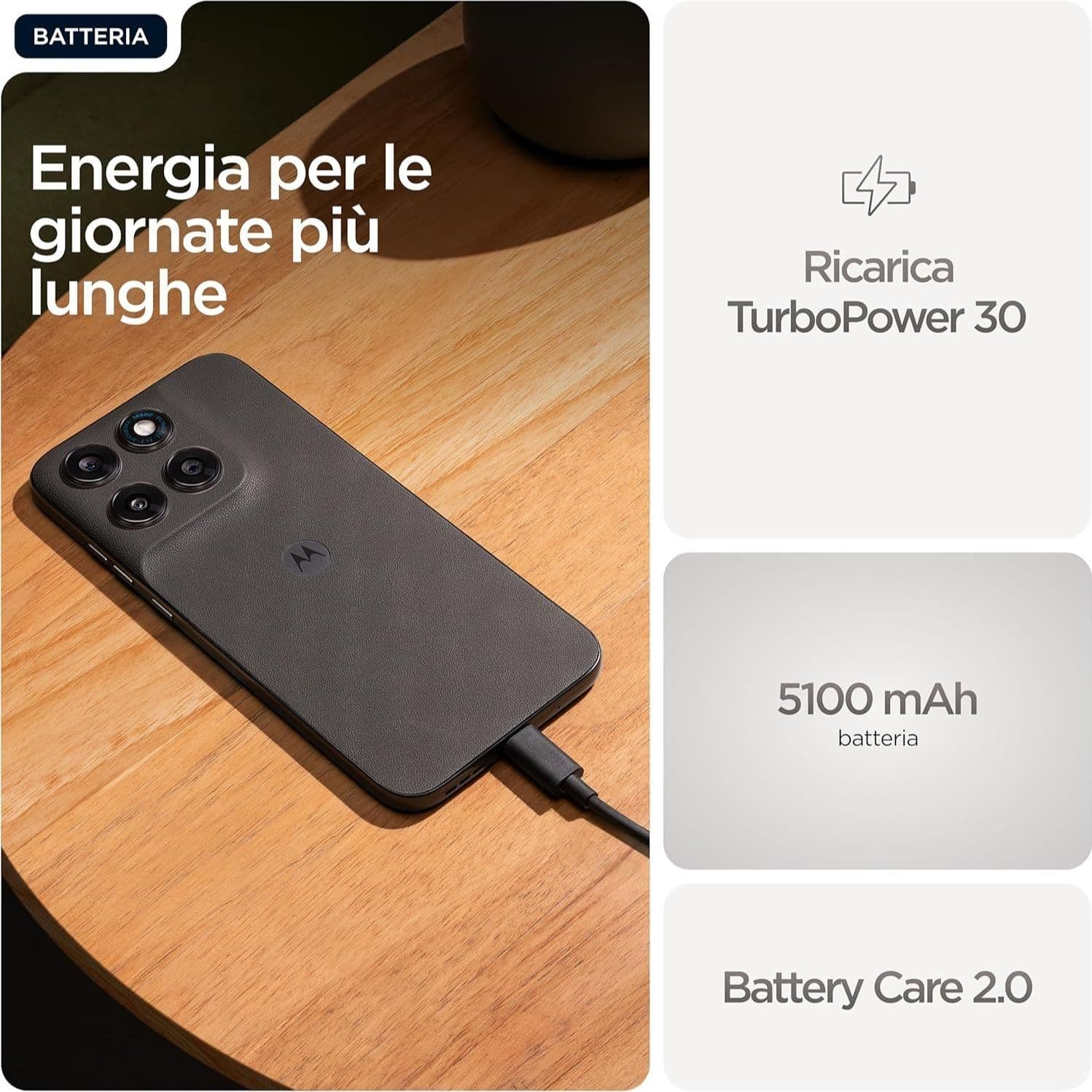 Motorola Moto G77 8+256GB 6.78" 5G Pantone Black Olive DS ITA - 4