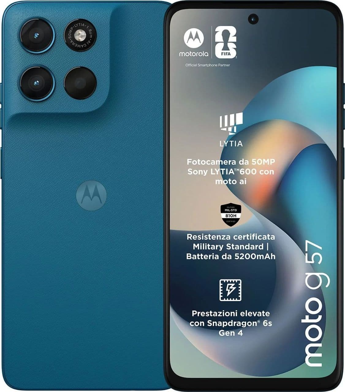 Motorola Moto G57 8+256GB 6.72" 5G Corsair Green DS ITA - 2