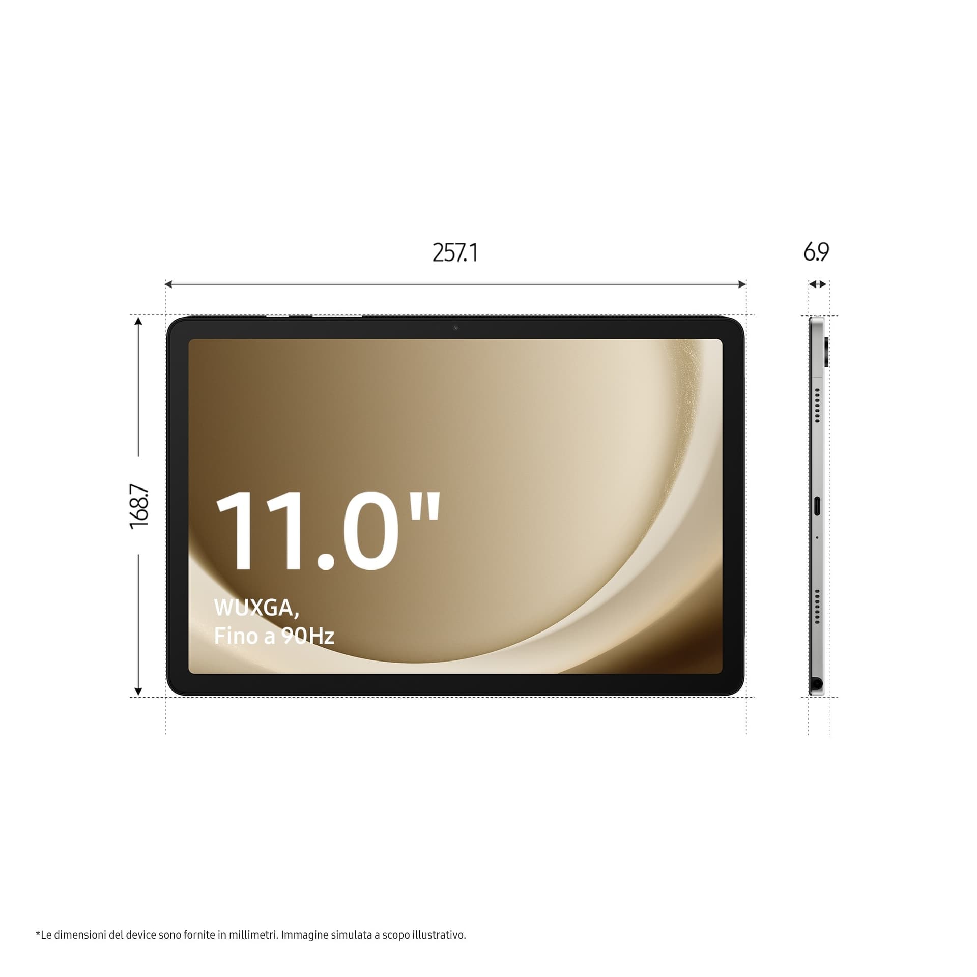 Samsung Tab 11" A9+ 6+128GB Graphite ITA SM-X210 - 4