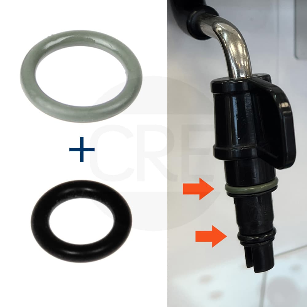 2 Guarnizioni O-Ring Cappucinatore per Autentica, Dinamica, Eletta, Intensa, Magnifica, Primadonna - 2