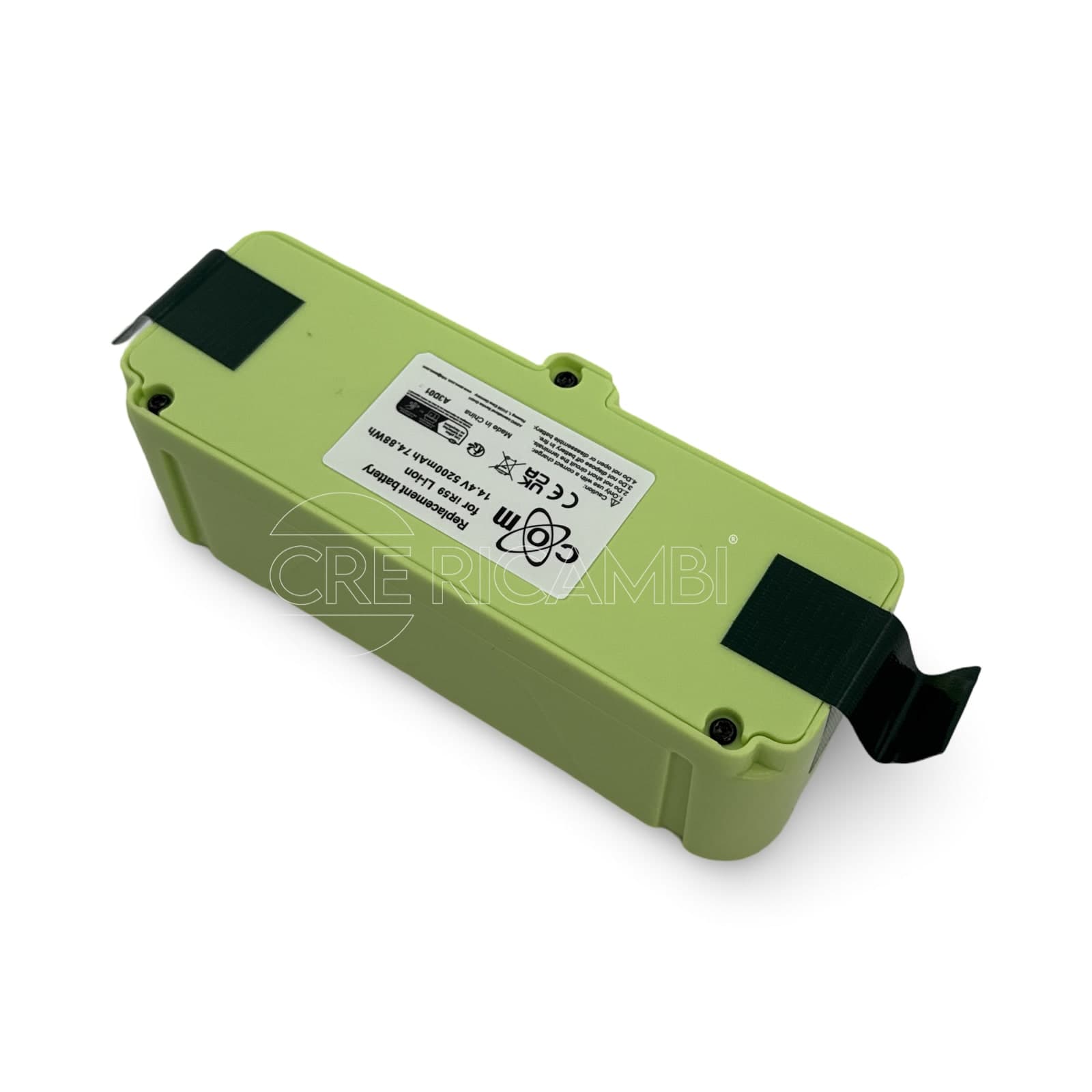 Batteria Verde 14,4V Li-ion 5200 mAh Alternativa per iRobot Roomba