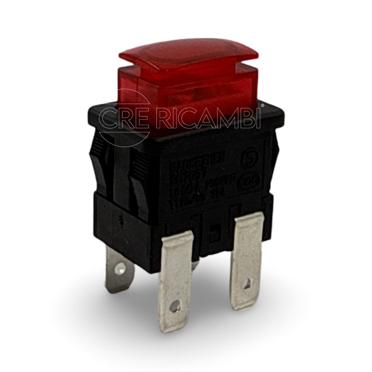 Interruttore Luminoso Rosso per Vaporella Polti 505, 507, 515, 525 - 2