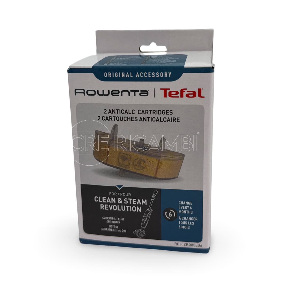 Cartucce Filtranti Anticalcare x2 per Scopa Vapore Clean & Steam RY7731, VP7751 Rowenta - 2