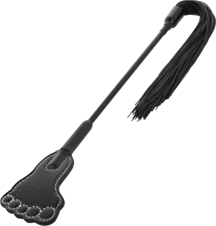 Frustino Piedino da cavalli nero 40 cm circa fetish bondage BDSM sadomaso nero - 5