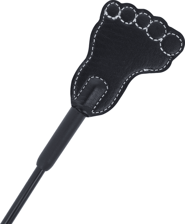 Frustino Piedino da cavalli nero 40 cm circa fetish bondage BDSM sadomaso nero - 3