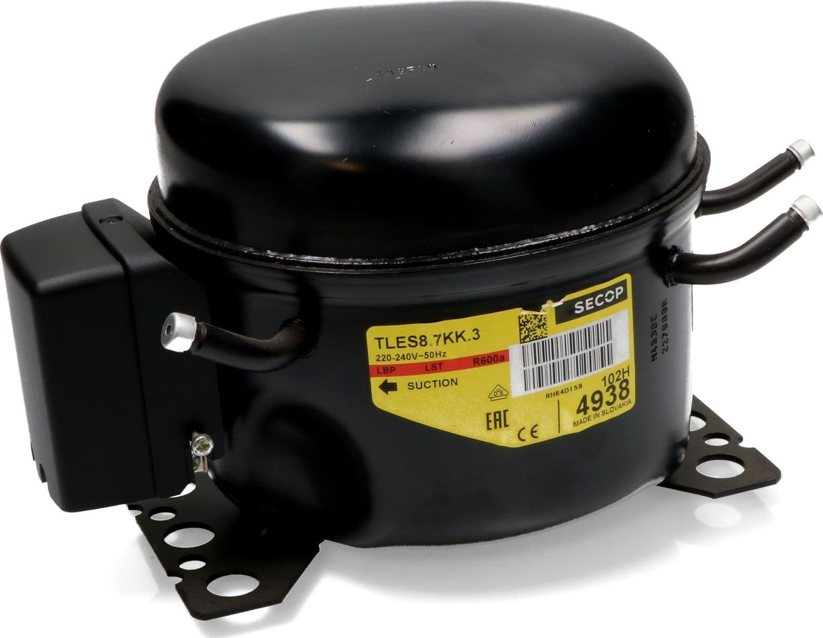 Compressore frigorifero secop rsir/rscr. R600a, lbp . Cilindrata: 8,70cc. - 4