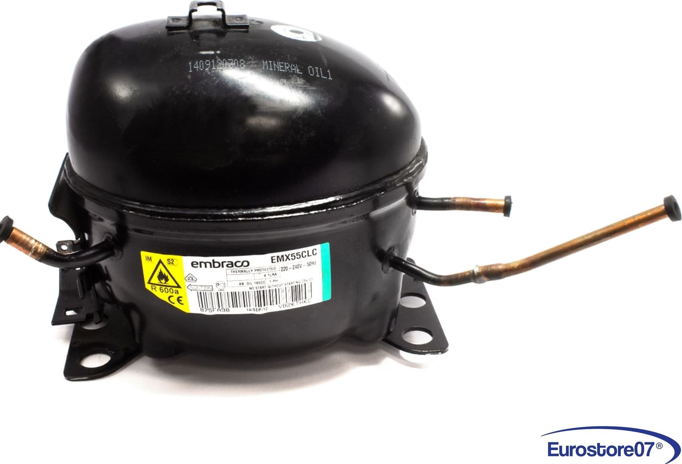 compressore frigorifero / congelatore embraco emx55clc r600a lbp 9,04cc