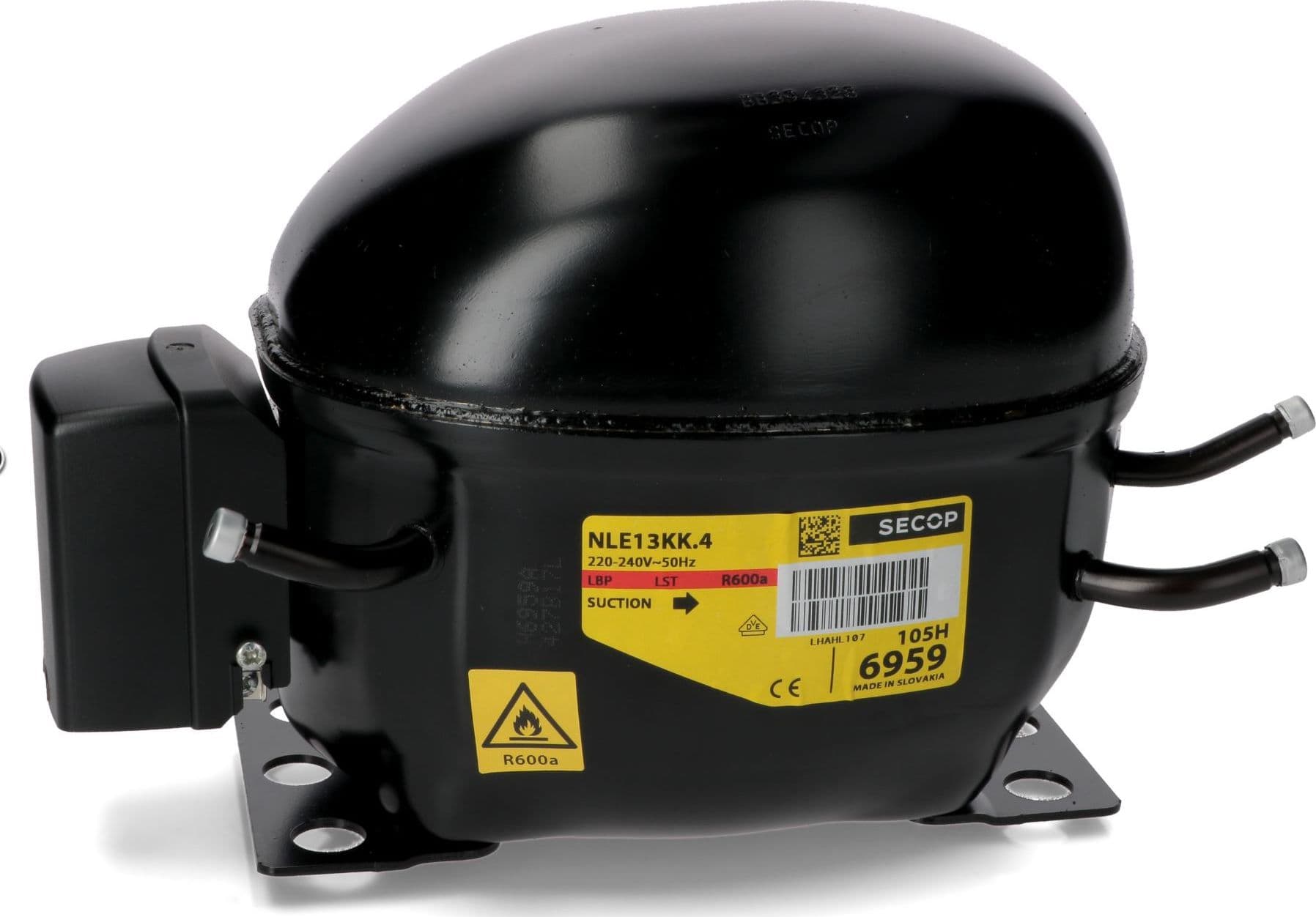 compressore frigorifero / congelatore  secop nle13kk.4 r600a lbp 13.25cc - 3