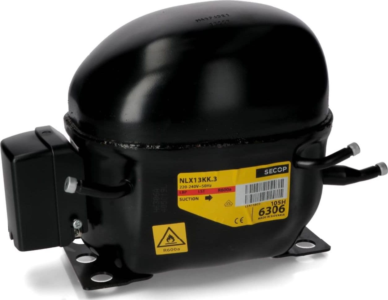 Compressore frigorifero / congelatore  secop nlx13kk.3 r600a lbp 13,25cc - 4