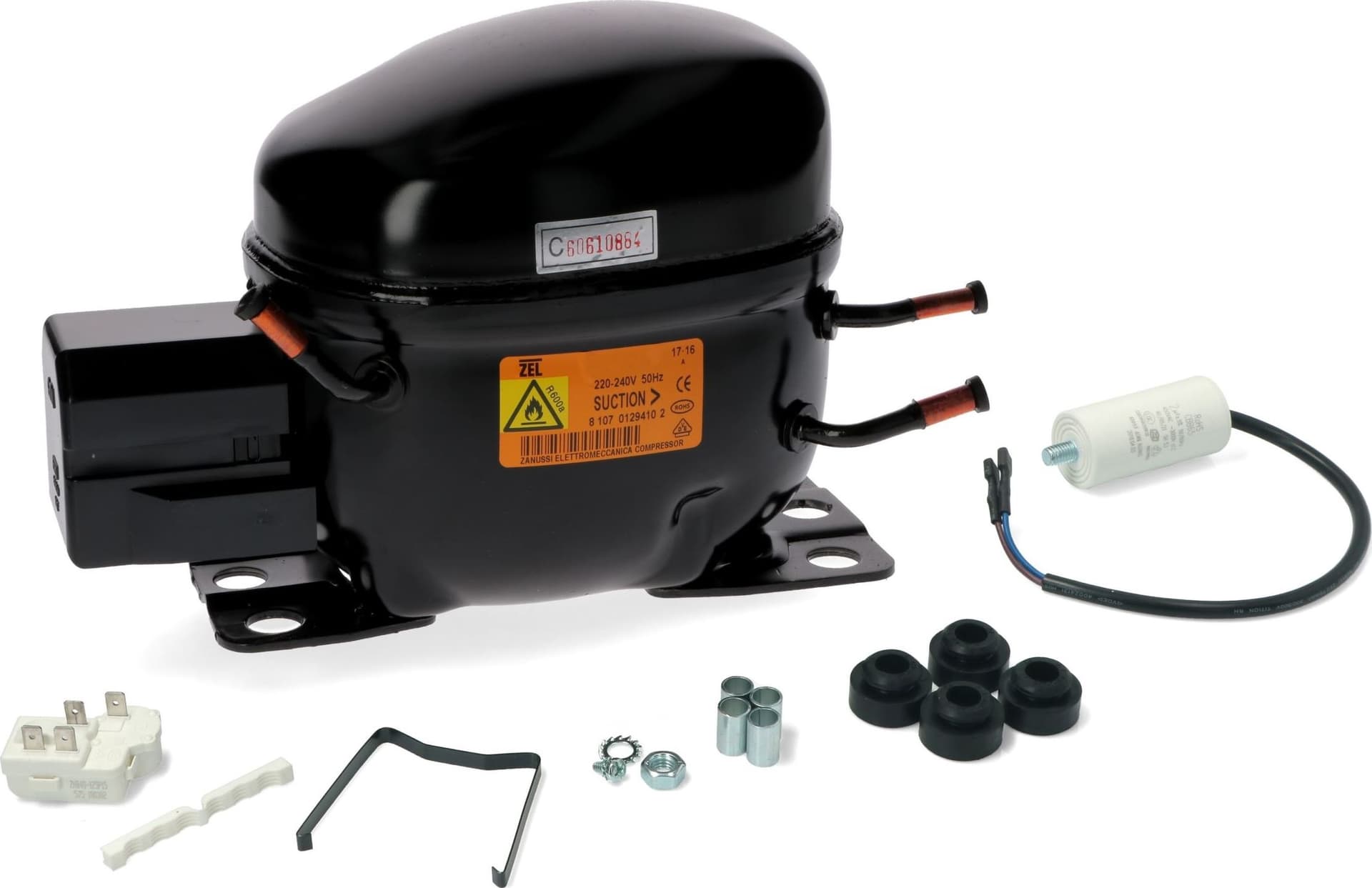 Compressore frigorifero / congelatore   zel hml170a   r600a    lbp 9,5cc - 3