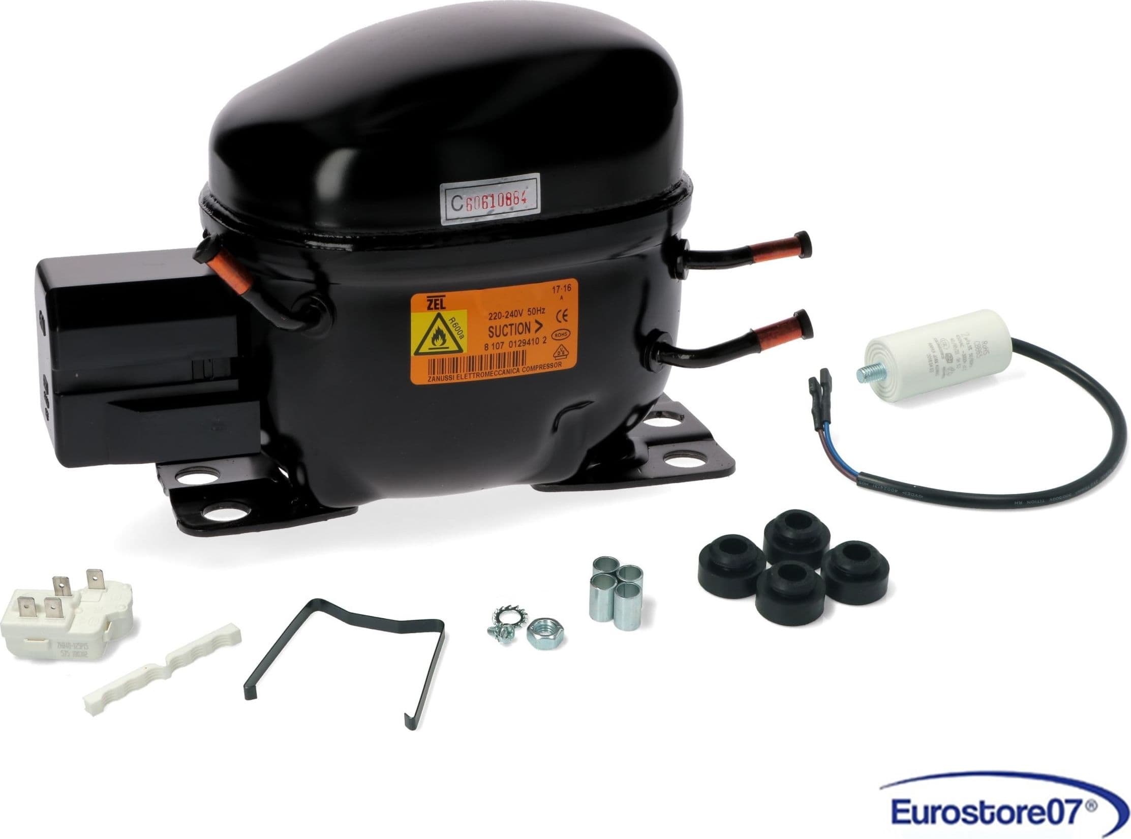 Compressore frigorifero / congelatore   zel  hml140a   r600a   lbp 8,0cc - 1