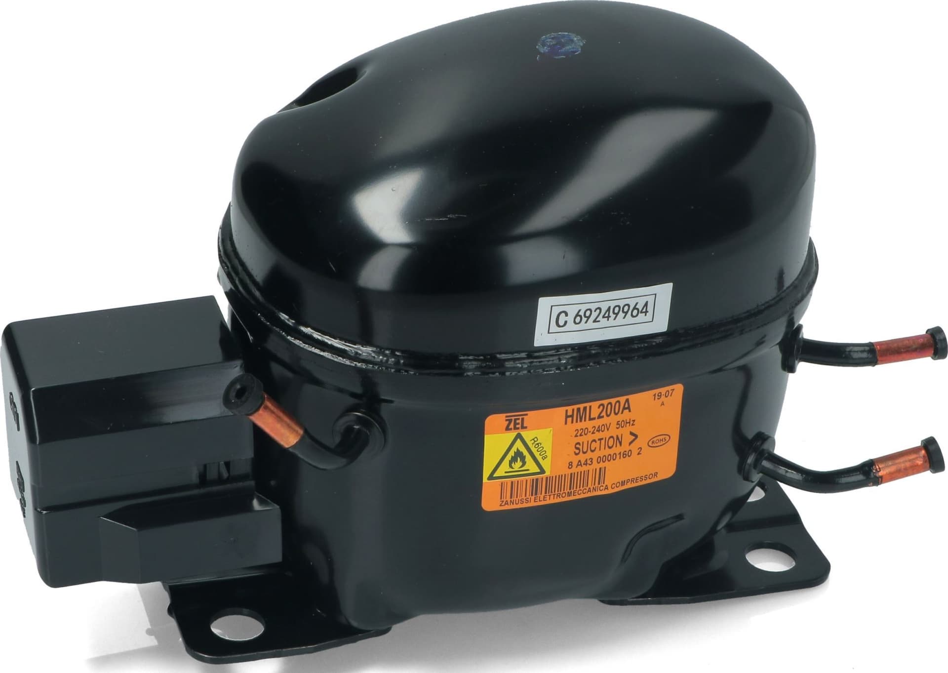 Compressore frigorifero / congelatore     zel hml200a   r600a lbp 12,0cc - 4