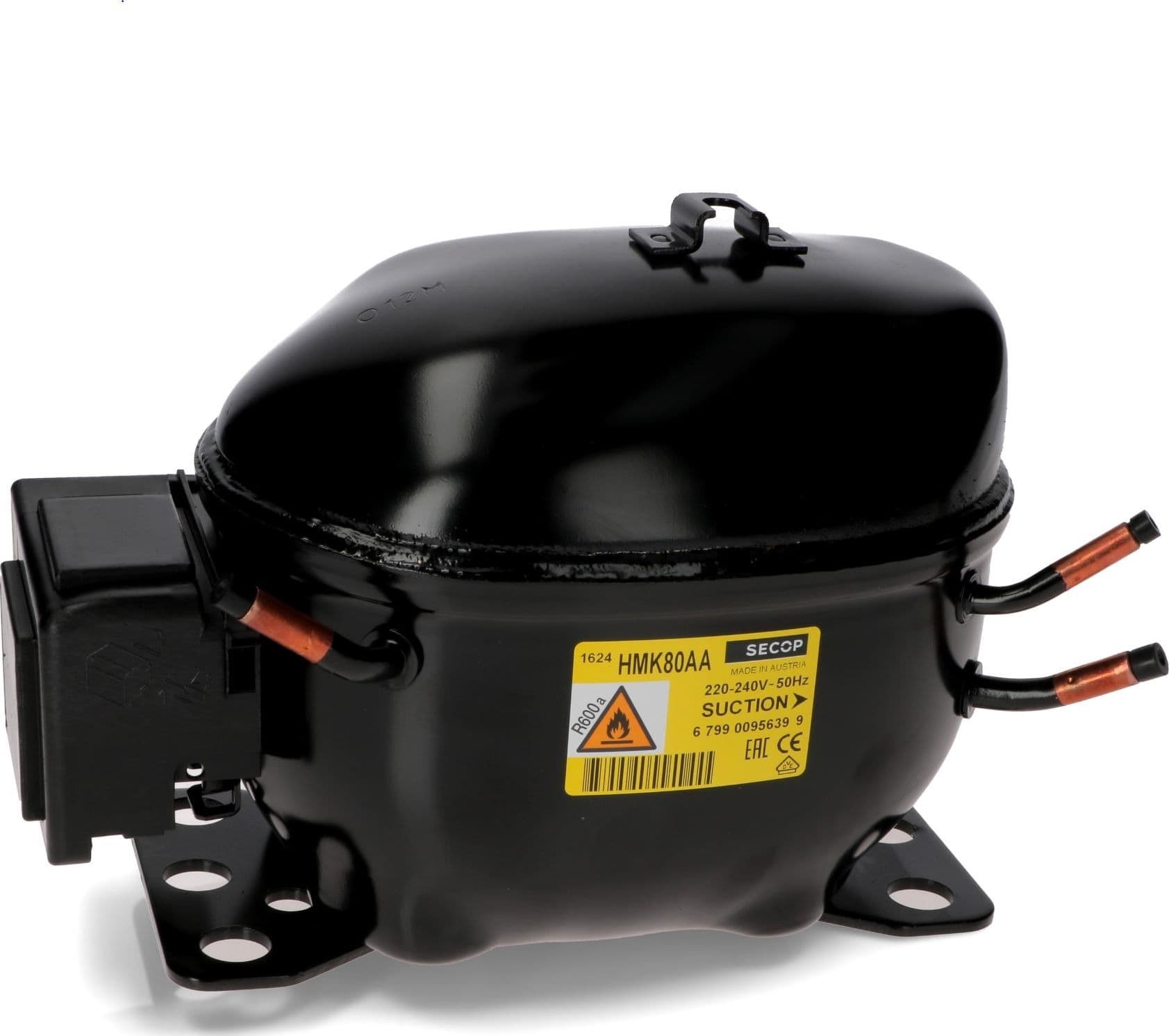 Compressore frigorifero / congelatore   secop hmk80aa r600a lbp 8,10cc - 3