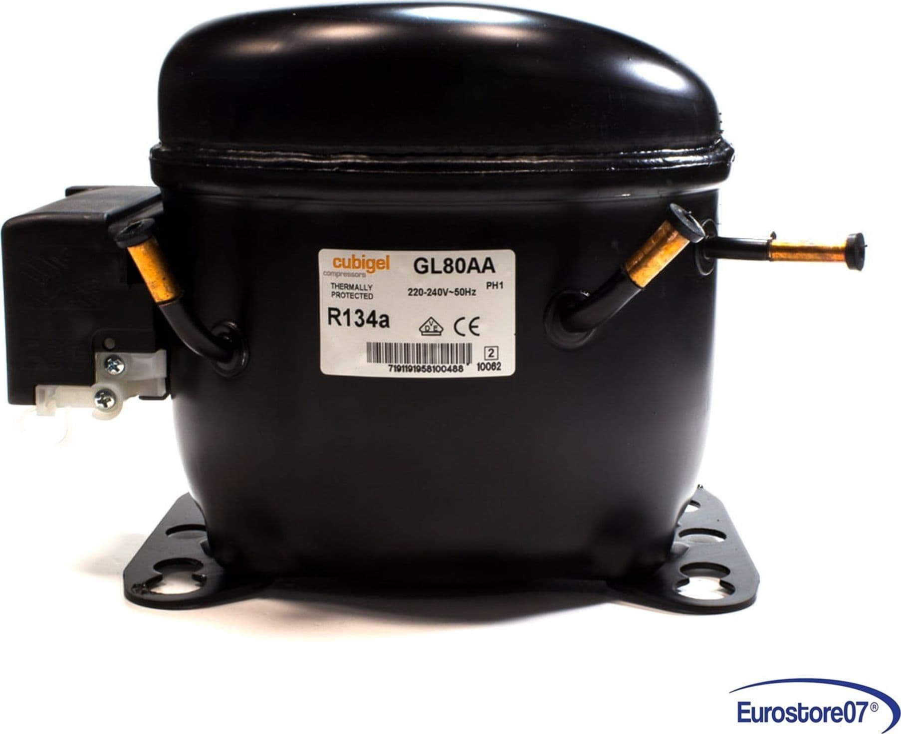 Compressore frigorifero / congelatore / cubigel gl80aa - gas r134 - lbp 8,10cc