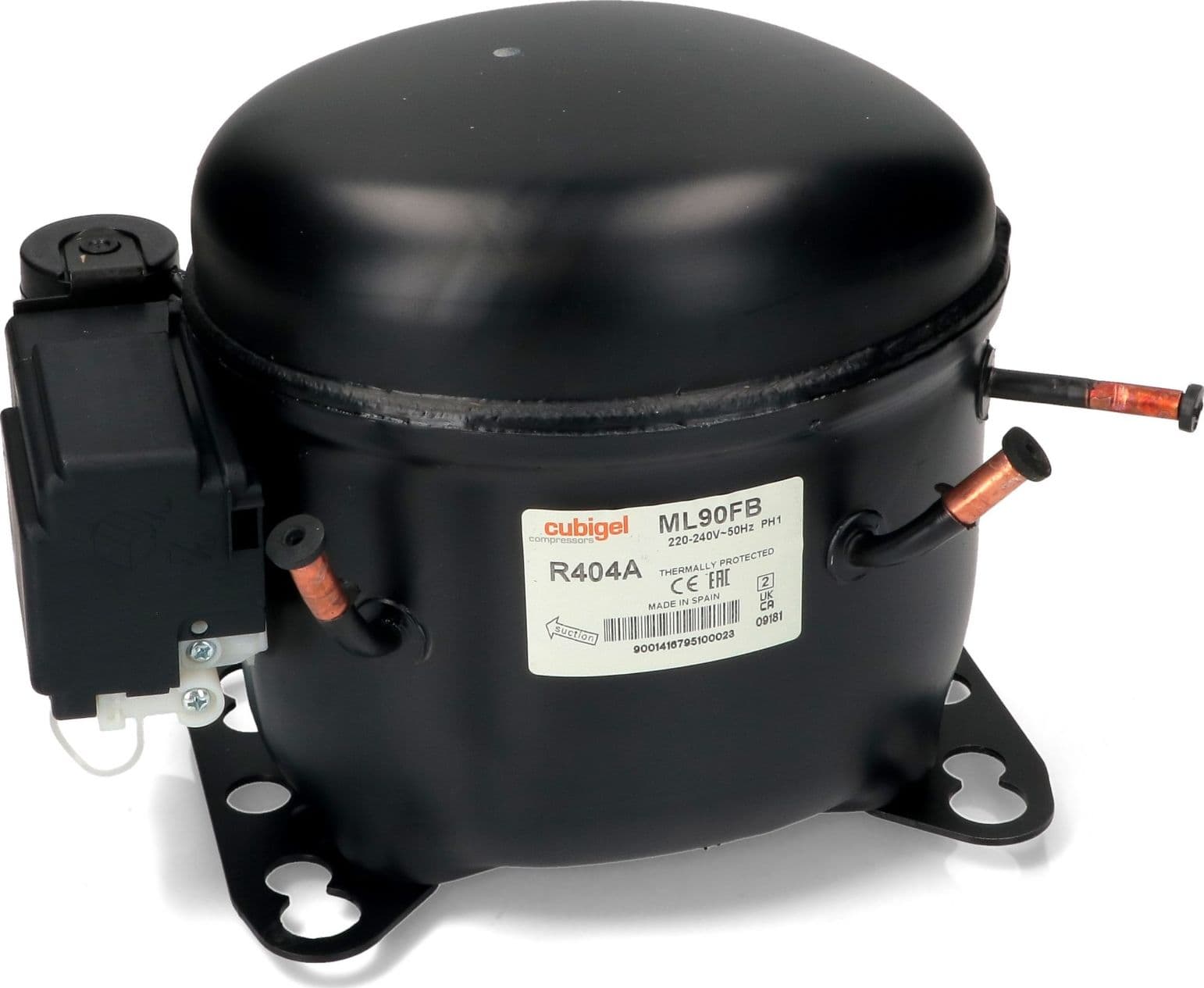 Compressore frigorifero /    cubigel ml90fb - gas r404 - a/r507 lbp 8,86cc - 3