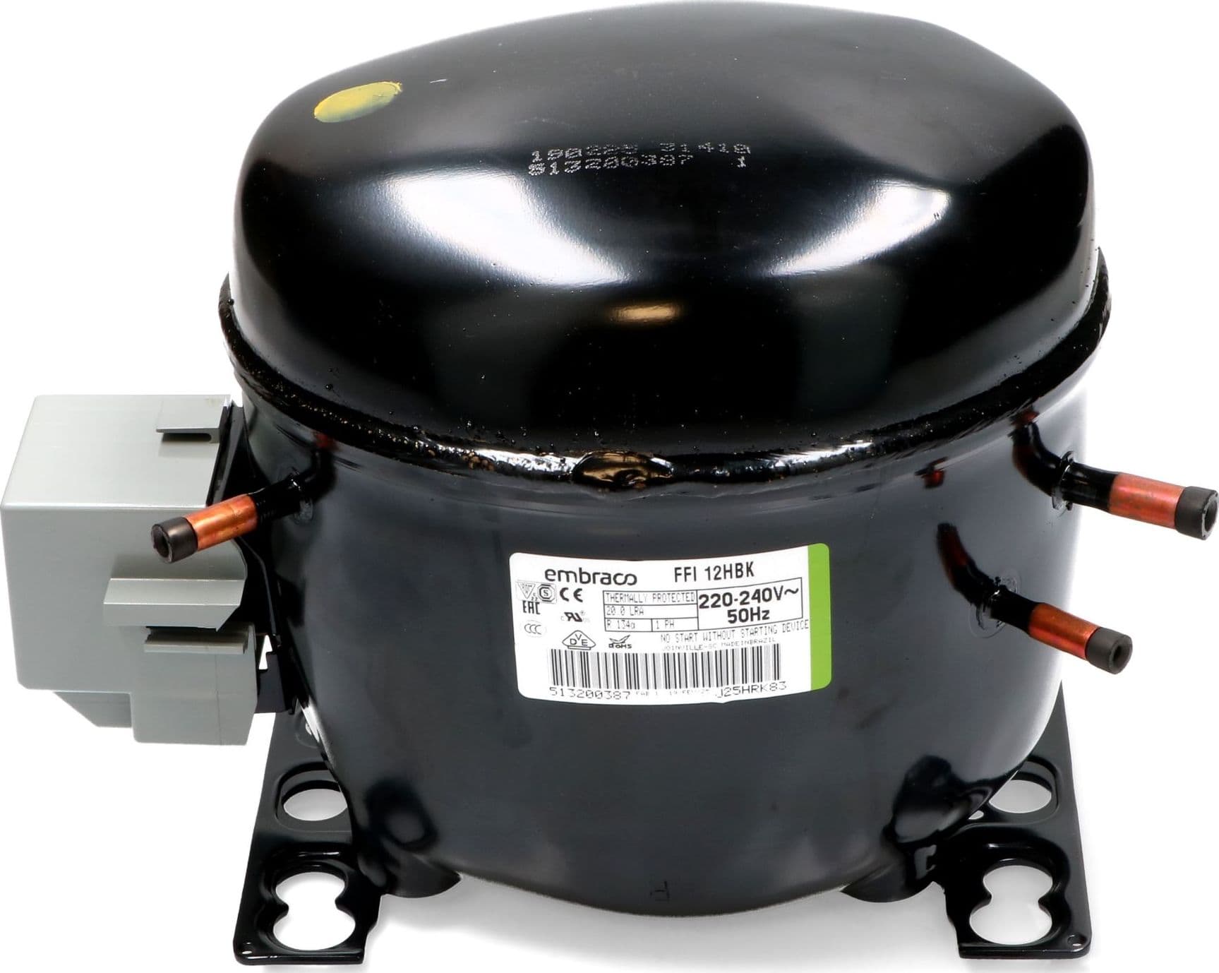 Compressore frigorifero / congelatore embraco ffi12hbk  gas - r134a --  hmbp - 3