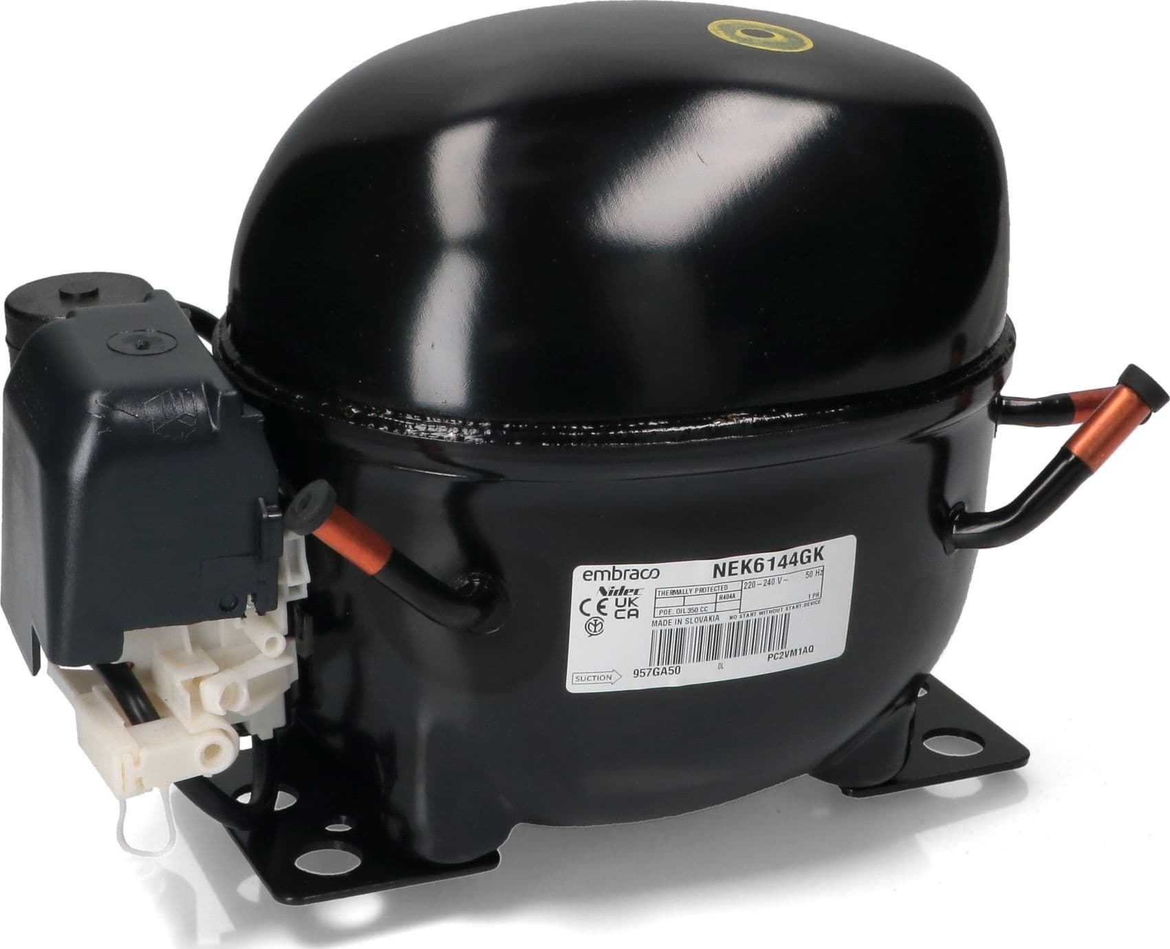 Compressore frigorifero /  embraco nek6144gk - gas r404a -  mhbp 4,51cc - 2
