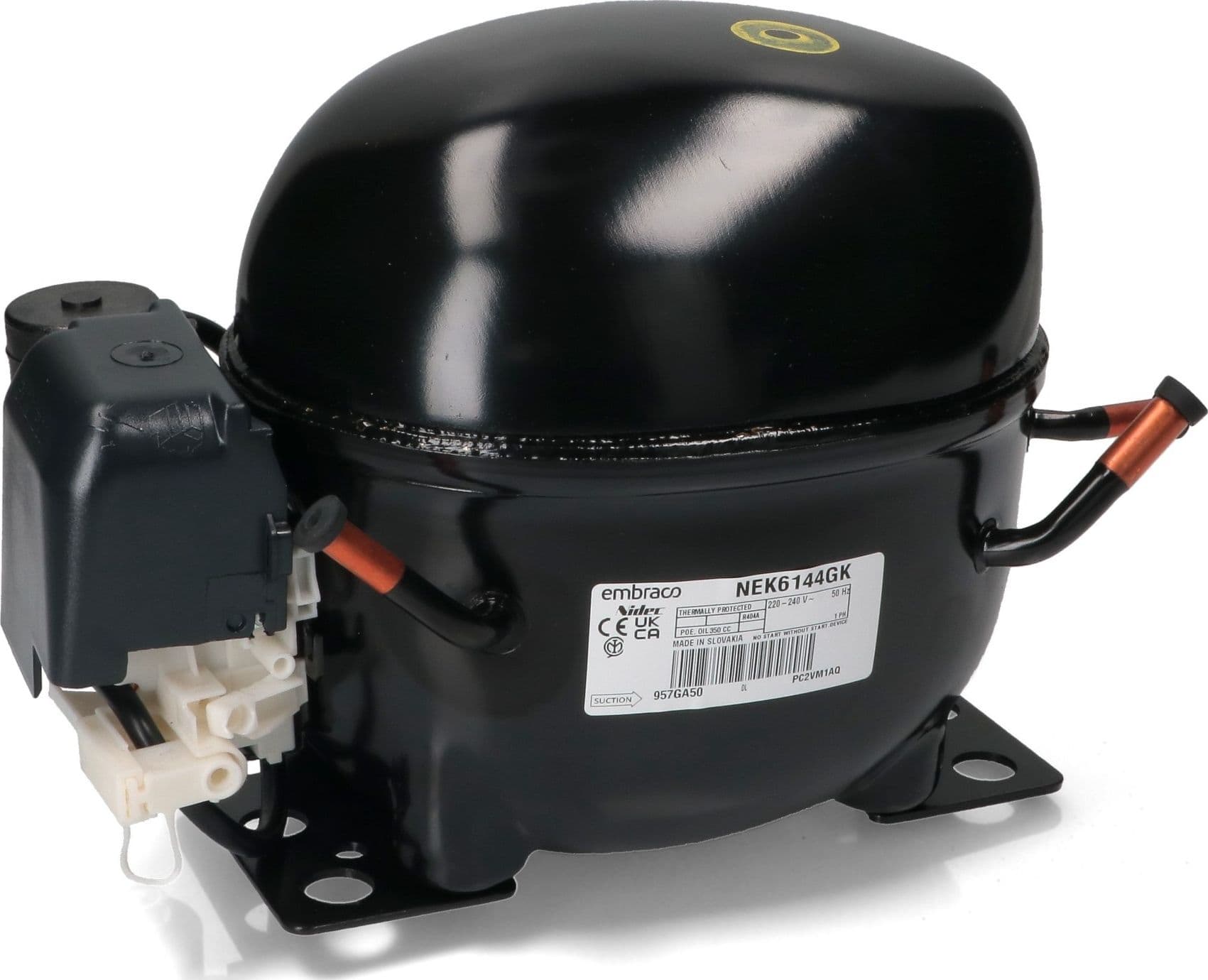 Compressore frigorifero /  embraco nek6144gk - gas r404a -  mhbp 4,51cc - 3