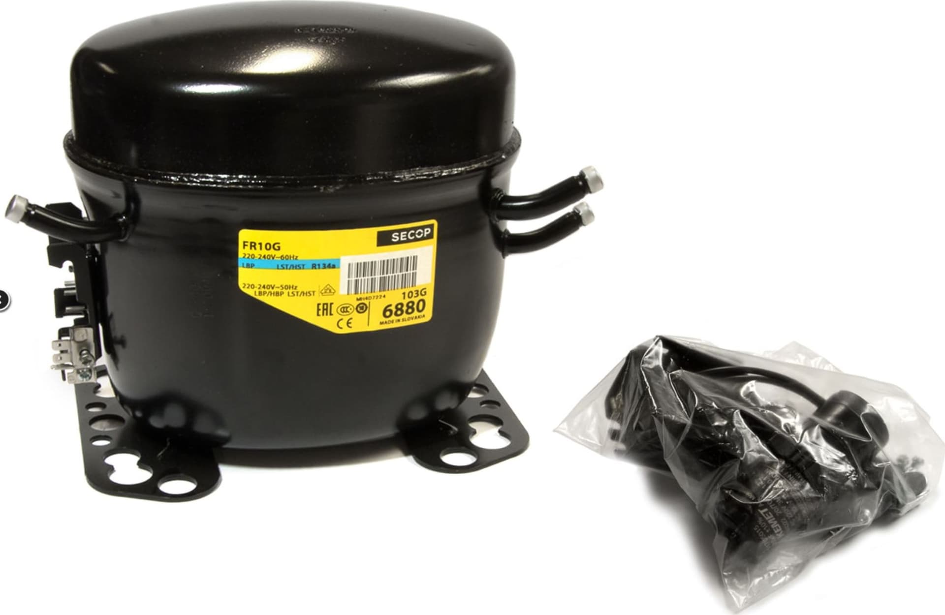 Compressore frigorifero / congelatore secop frk10g - gs r134a -  lmhbp 9,05cc - 4