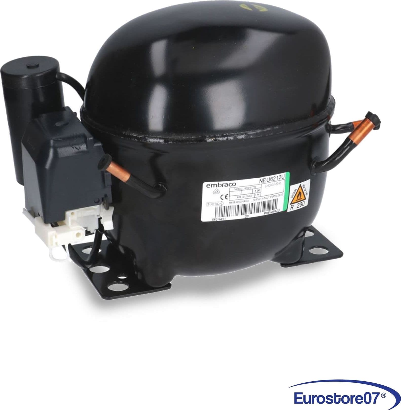 Compressore frigorifero / congelatore embraco neu6212u - gas r290 - mbp 10cc