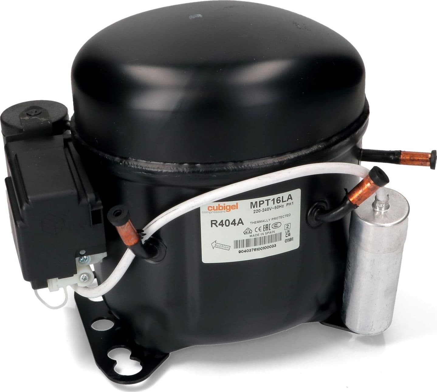 Compressore frigorifero / congelatore  cubigel mpt16la - gas r404a - lbp 16,15cc - 4