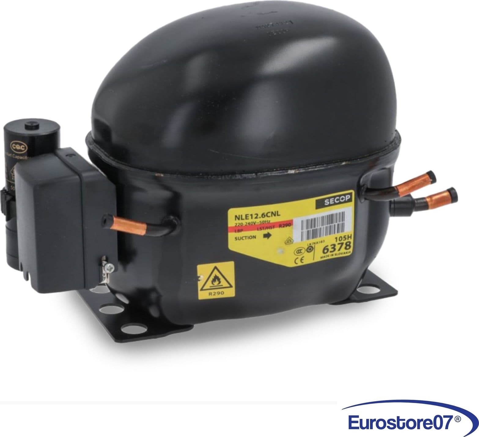 Compressore frigorifero / congelatore  secop nle12.6cnl - gas r290 - lbp 12,55cc - 4